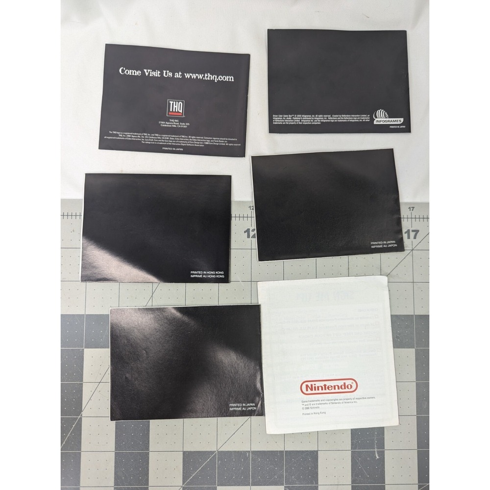 Nintendo‎ Gameboy Color Instruction Booklets Tomb Raider Driver Extras - Picture 5 of 5